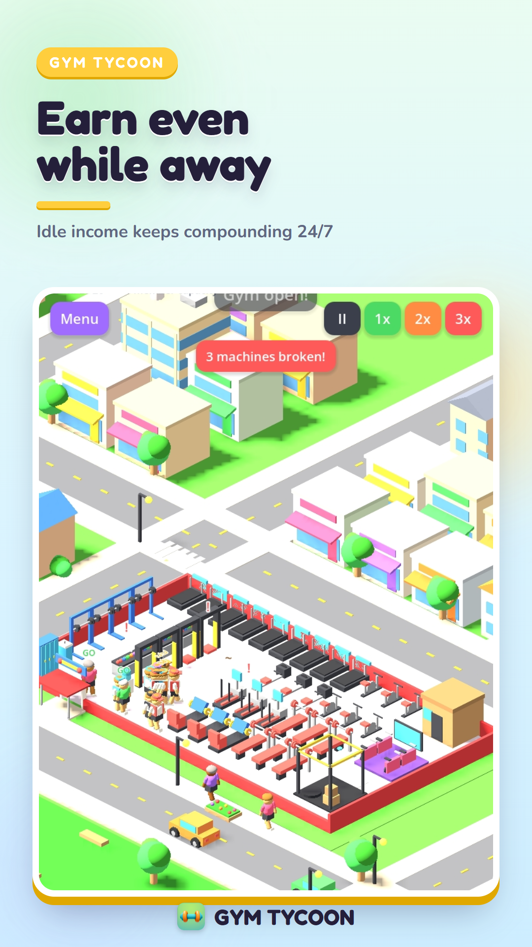 Gym Tycoon — earn idle income even while away